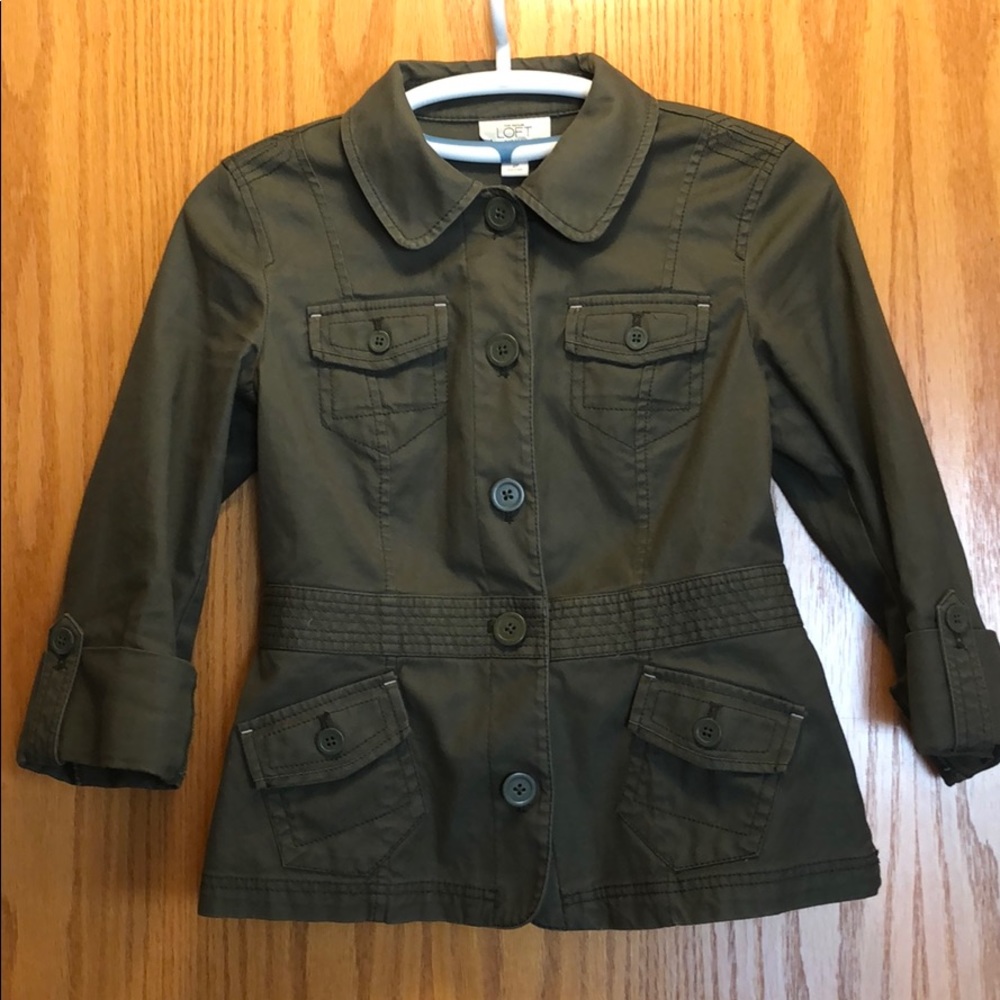 LOFT cotton jacket, 2P. EUC.